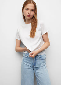 Embroidered cotton T-shirt