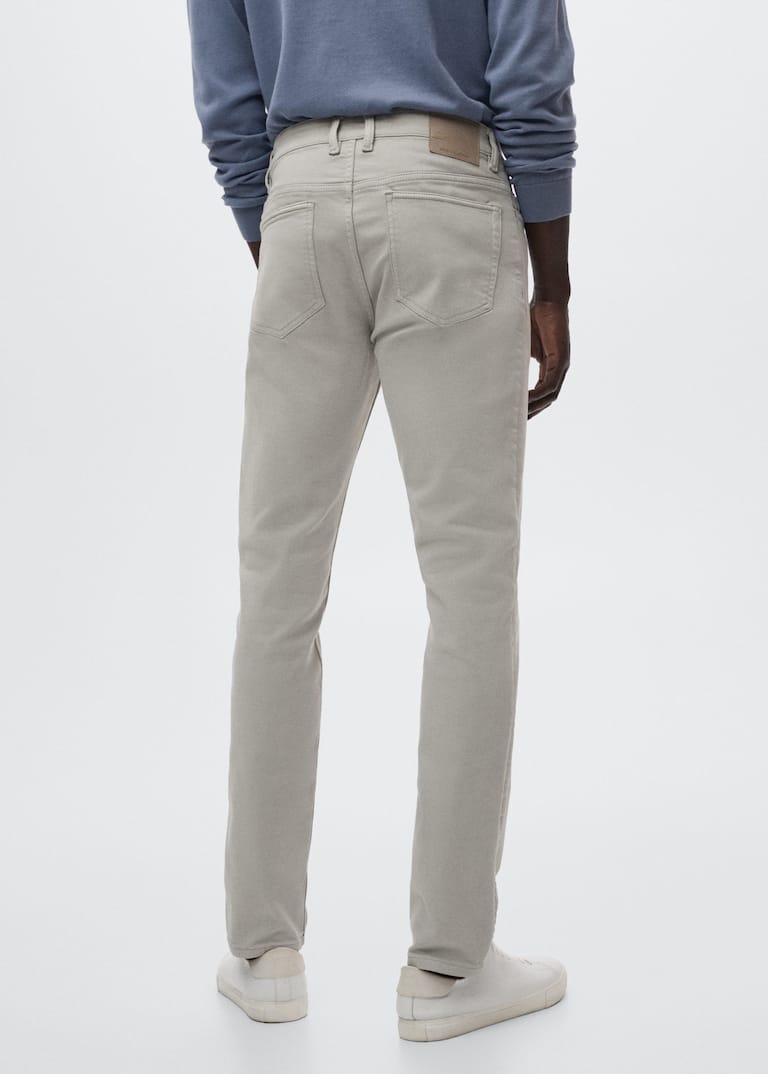 Slim-fit coloured jeans