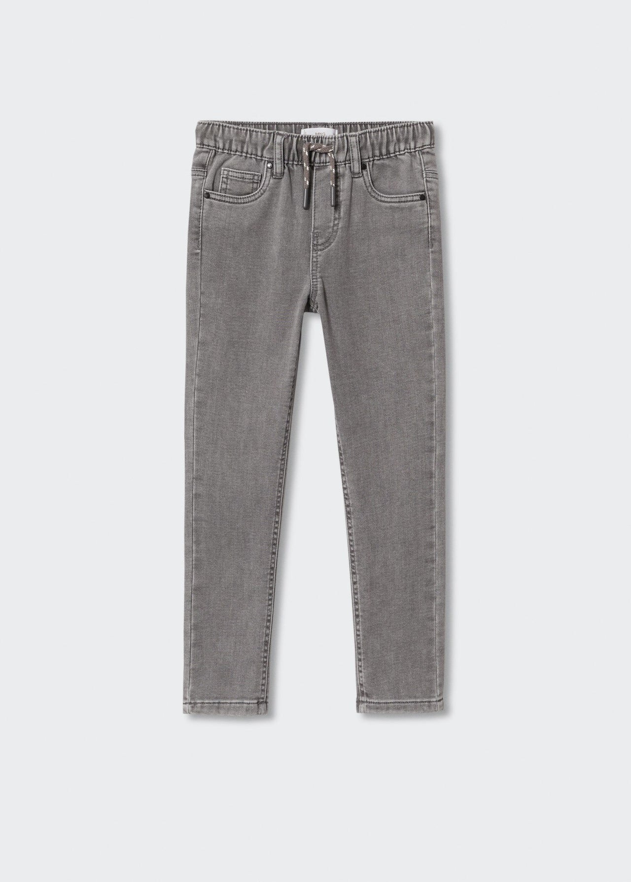 Lace drawstring waist jeans