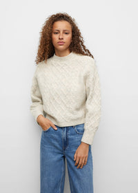 Thumbnail for Cable-knit sweater