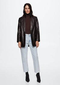 Thumbnail for High-waist cropped straight jeans