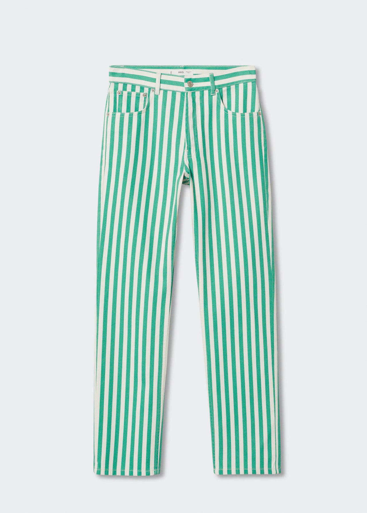 Straight striped jeans