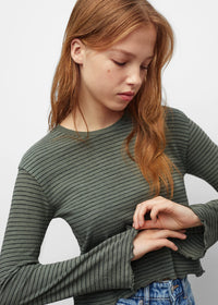 Thumbnail for Striped long sleeves t-shirt