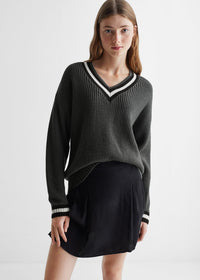 Thumbnail for V-neck knit sweater