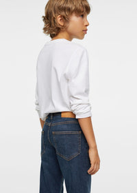 Thumbnail for Regular jeans with turn-up hem