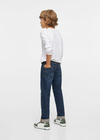 Thumbnail for Regular jeans with turn-up hem