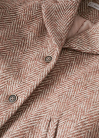 Thumbnail for Herringboned fabric coat