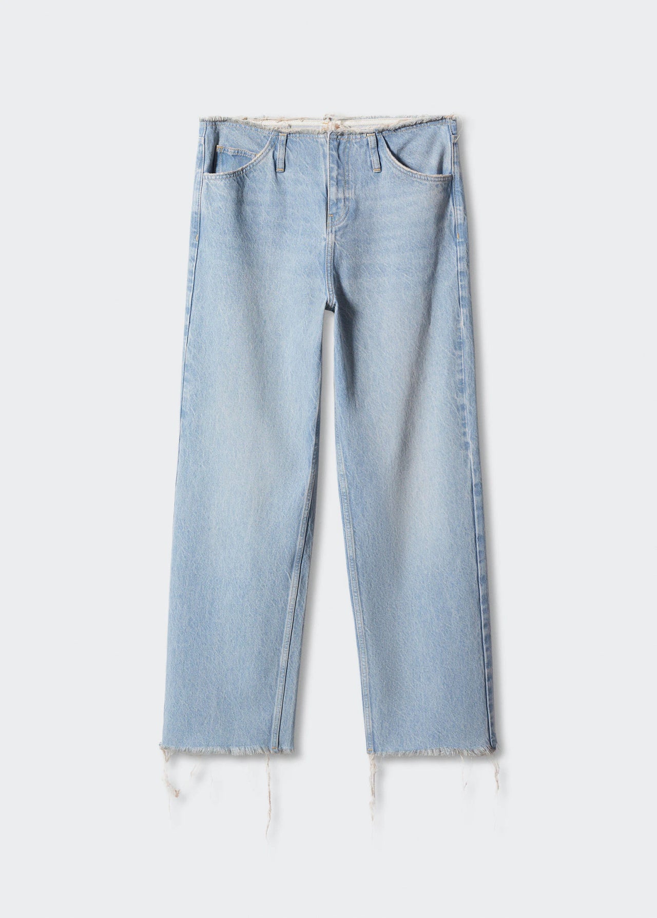 Mid-rise wideleg jeans