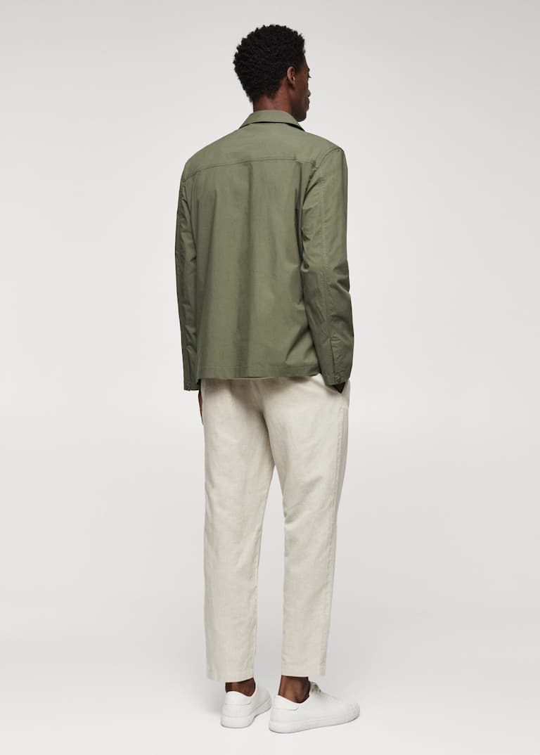 Light cotton jacket with pockets