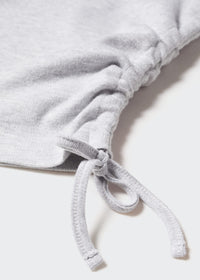 Ruched detail knitted t-shirt