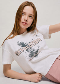 Thumbnail for Printed cotton-blend T-shirt