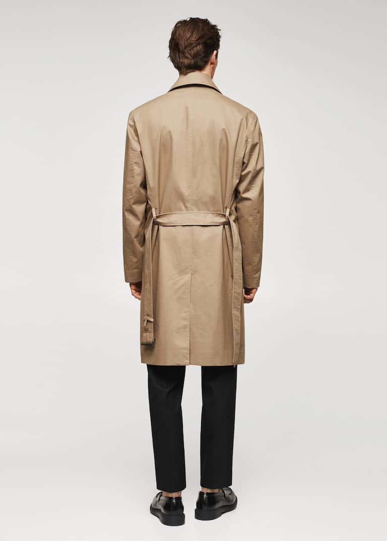 Classic 100% cotton trench coat