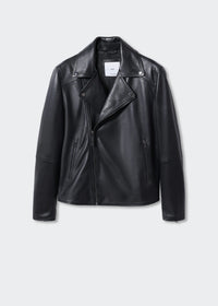 Thumbnail for Leather biker jacket