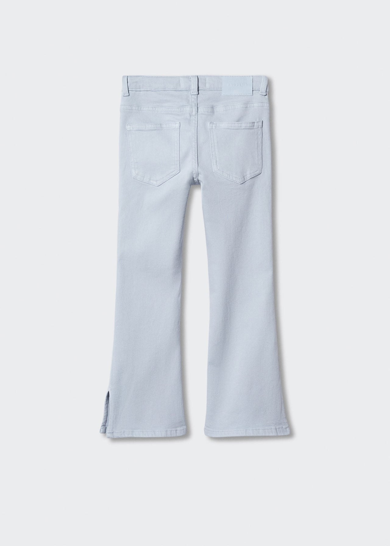 Flared jeans with opening