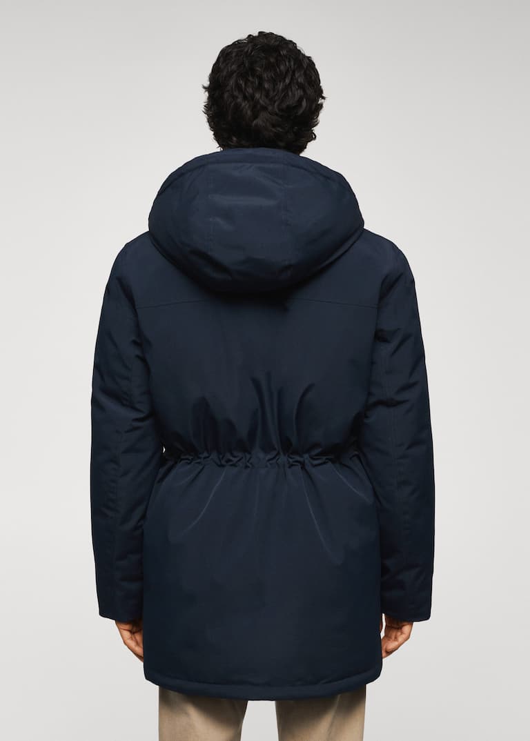 Quilted hooded parka