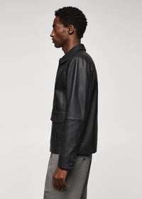 Thumbnail for Pocket leather jacket