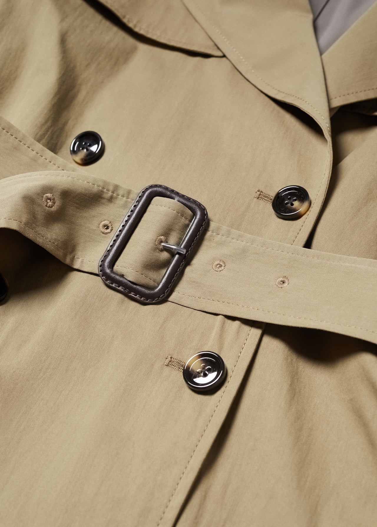 Double-button trench
