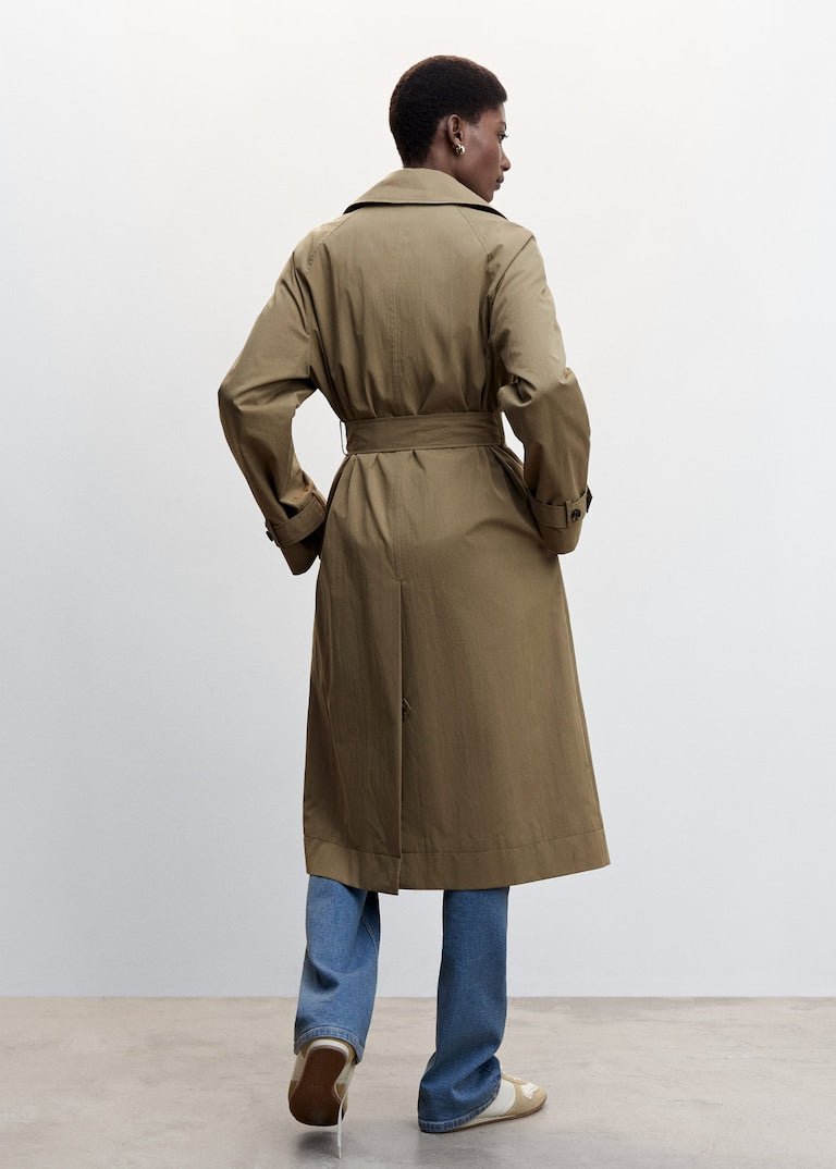 Double-button trench