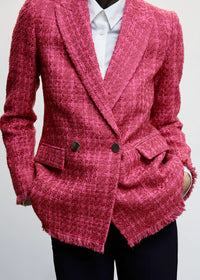Thumbnail for Textured regular fit suit blazer