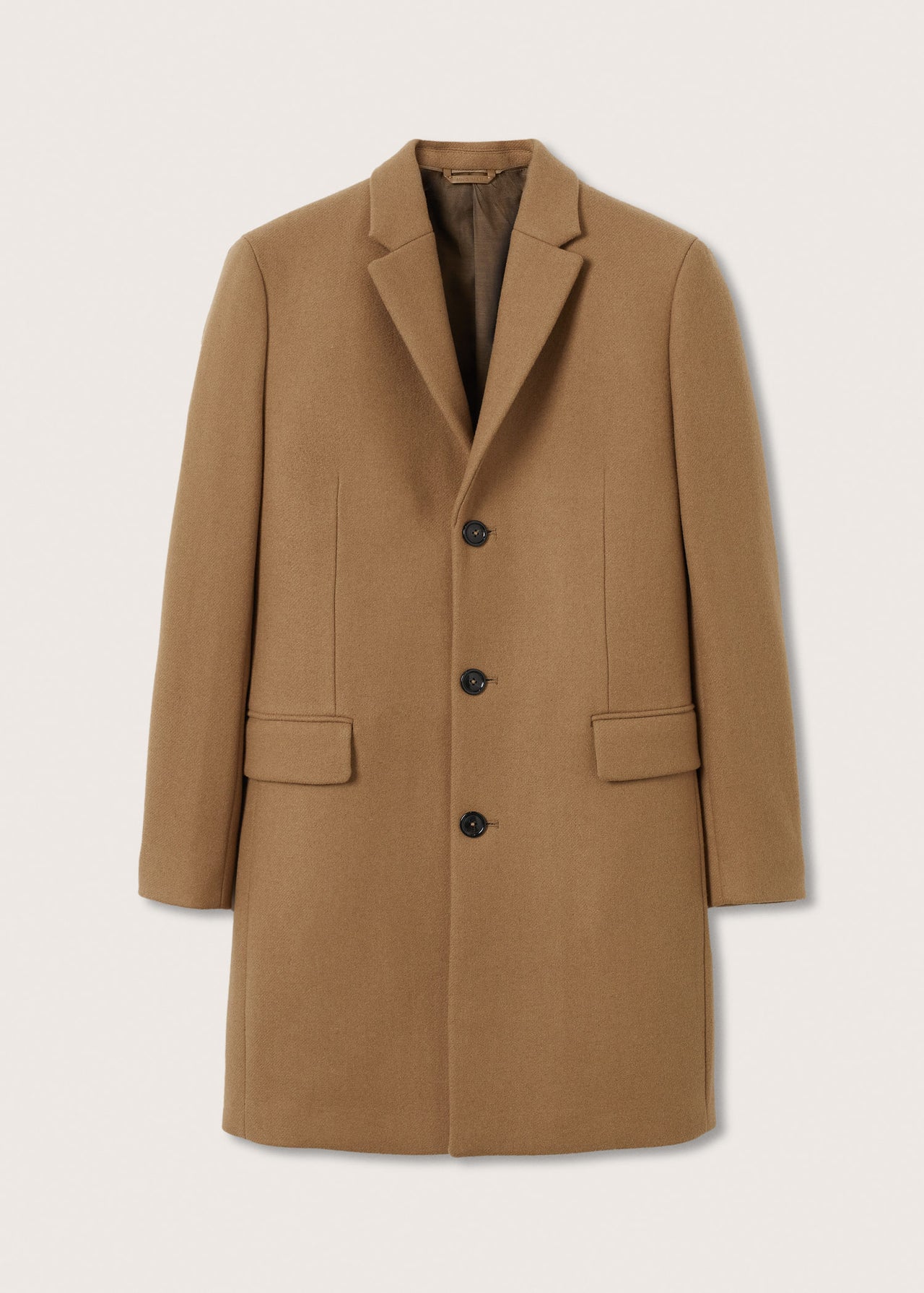 Long recycled wool coat